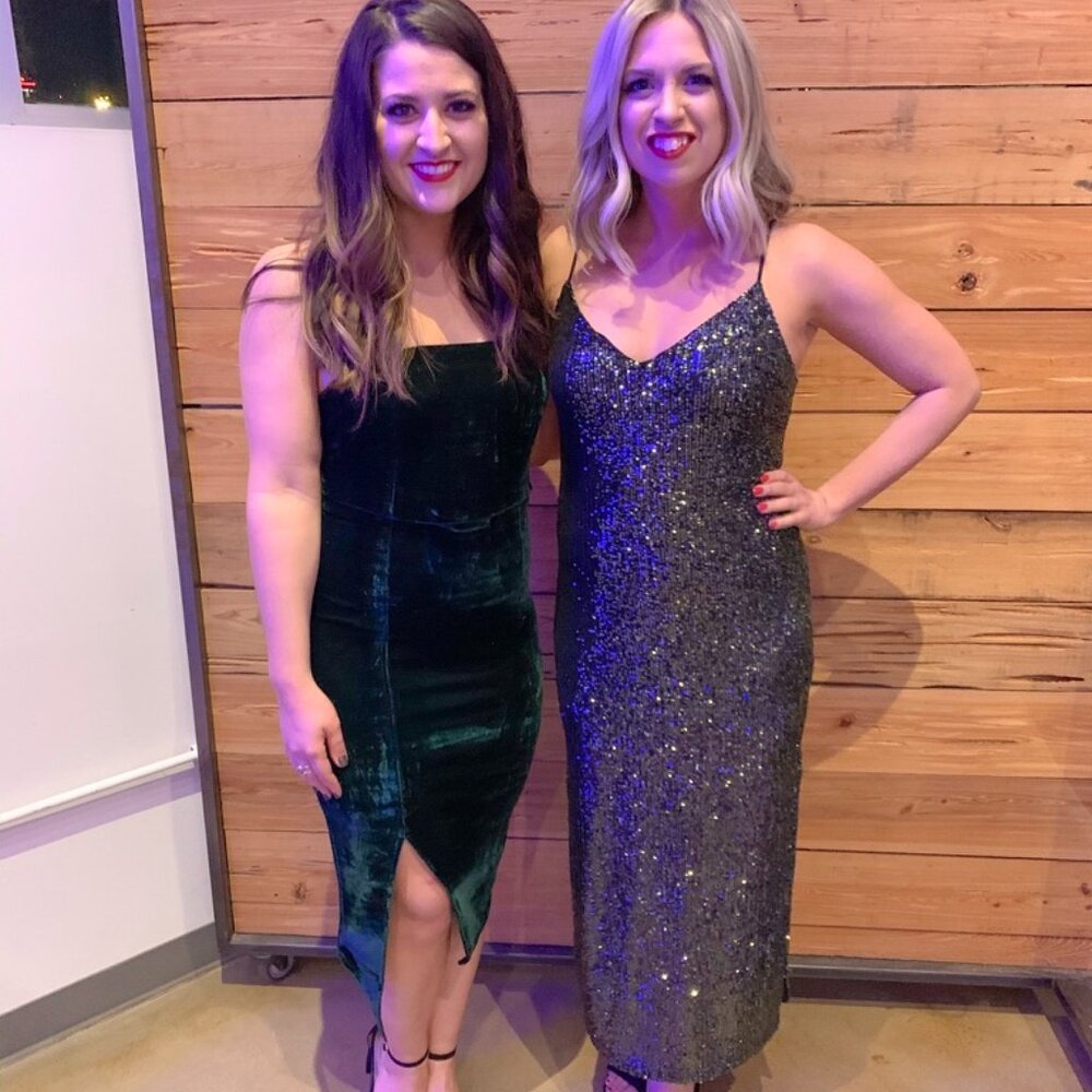 Green Sequin Dress by Topshop